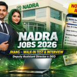 NADRA Jobs Jhang 2026