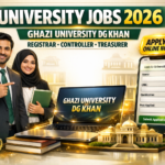 Ghazi University Dera Ghazi Khan Jobs 2026